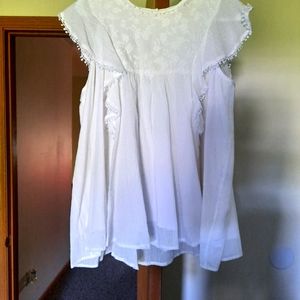 Cotton white Vici tank never worn